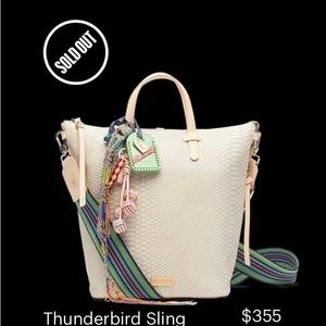 consuela bag . brand new . still has plastic on handles